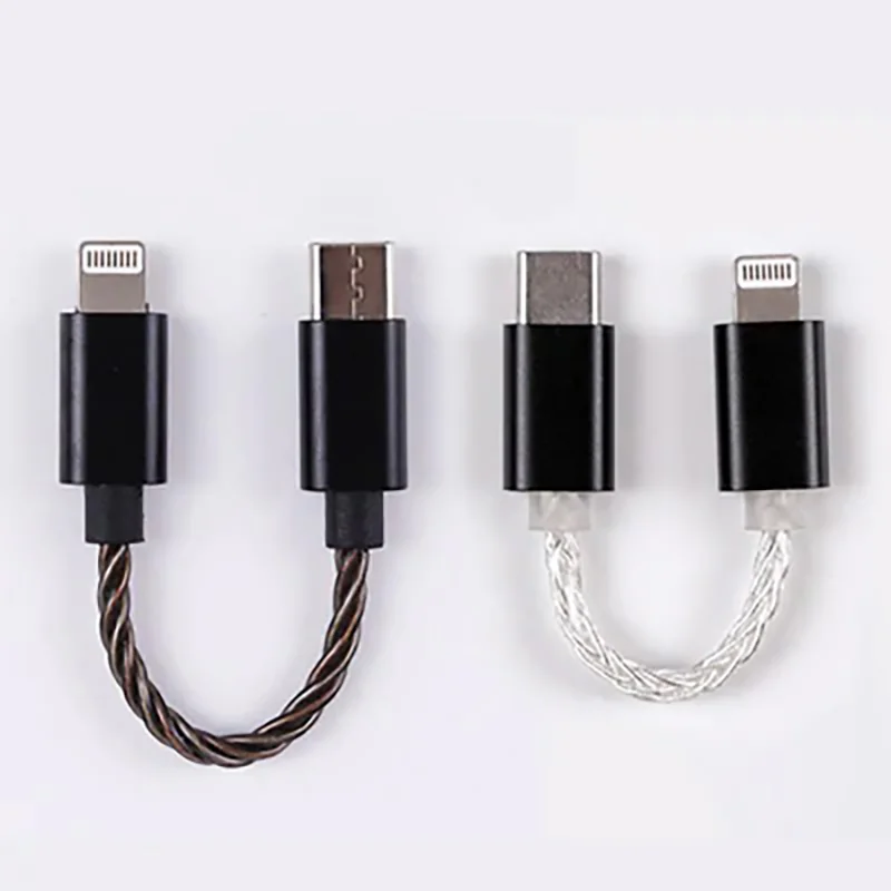 Hiby USB-C to Lightning สายแปลง Lighting ต่อออก Type-C [Black/Silver]