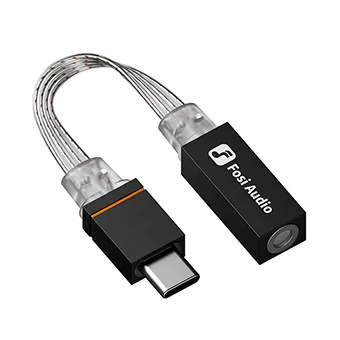 Fosi Audio D2 DAC/Amp หางหนู เทคโนโลยีชิปขั้นสูง CX31993 สัญญาณเสียงที่มีความเที่ยงตรงสูง