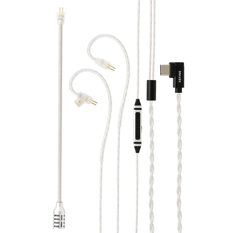 [Pre-Order] Kefine Duo Mic สายหูฟังเกมมิ่ง ขั้ว2พิน0.78 + ปุ่มควบคุมระดับเสียง + ไมโครโฟน ถอดแยกได้ [เฉพาะสาย]