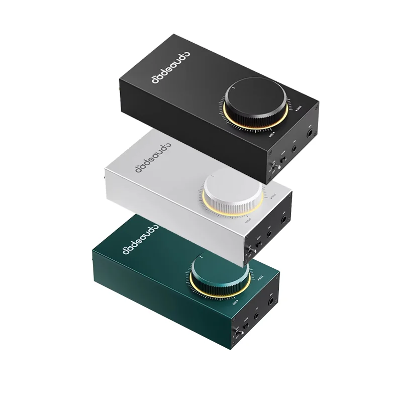 FiiO JadeAudio GIGAS แอมป์หูฟังตั้งโต๊ะ ดีสครีต คลาส AB ขนาดกะทัดรัด กำลังขับสูงพิเศษ [Green/White/Black]