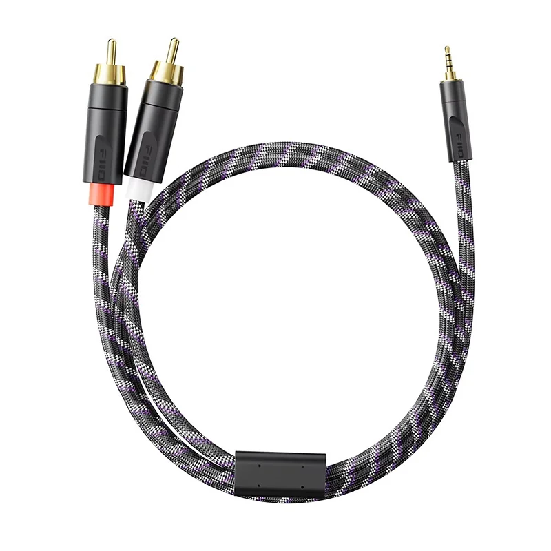 FiiO TRUST LD-UB2 สายแปลงสัญญาณเสียง 3.5 มม. เป็น RCA ตัวนำและโครงสร้างสายระดับพรีเมียม
