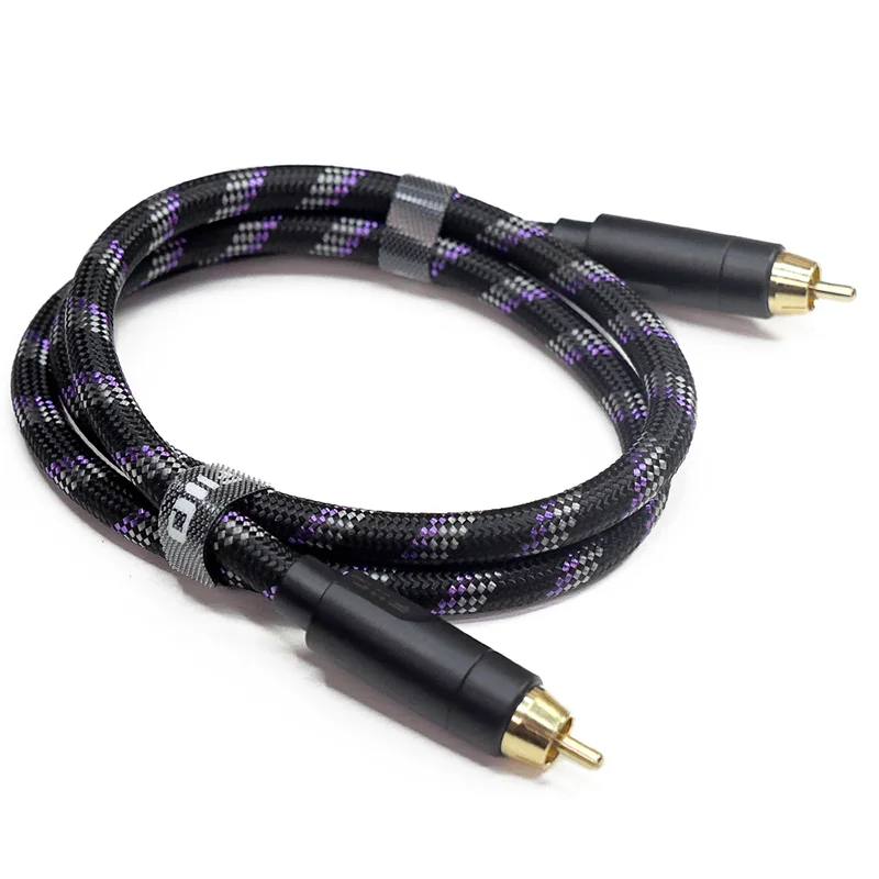 FiiO TRUST LR-RCA7M สายสัญญาณเสียง RCA เป็น RCA ความต้านทานภายในสาย 75 โอห์ม ส่งสัญญาณแม่นยำ [80 CM.]