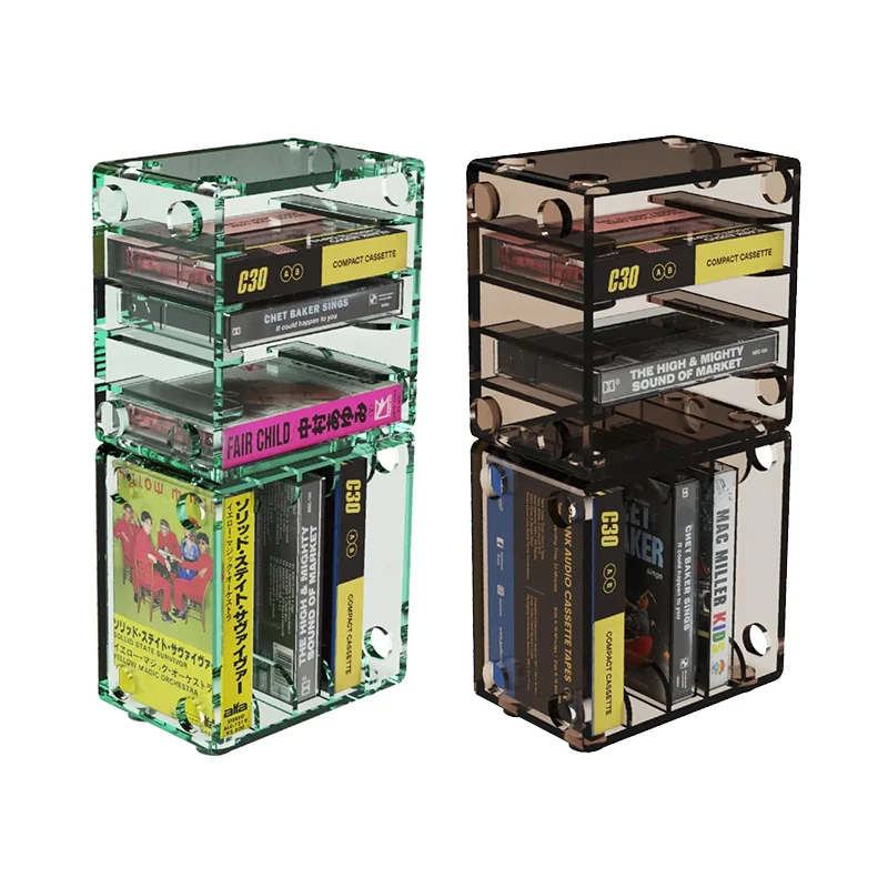 Gadhouse Modular Cassette Storage [เฉพาะเคส] 1 คู๋  [Glass Green/Smoke]
