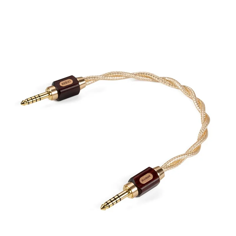 DD BC44Gold สายสัญญาณเสียงบาลานซ์ขนาด 4.4 มม. หุ้มชีลด์คู่แบบสมมาตร สัญญาณเสถียร [15 CM]