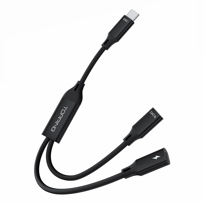 Topping TC-OTG-Y20 สายเคเบิล Type-C OTG ชาร์จไฟพร้อมฟังเพลงได้อย่างมีประสิทธิภาพ