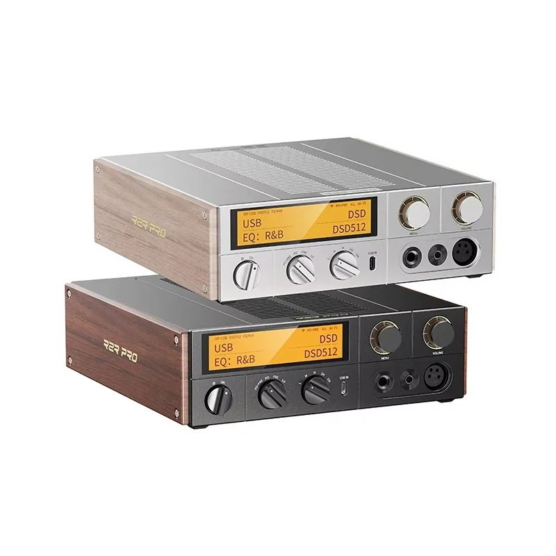 FiiO K17 R2R DAC/Amp ตั้งโต๊ะ Class AB แบบ R2R PRO 24+5 บิต รองรับ Qplay/NAS/Roon Ready/Airplay/MQA [Black/Silver]