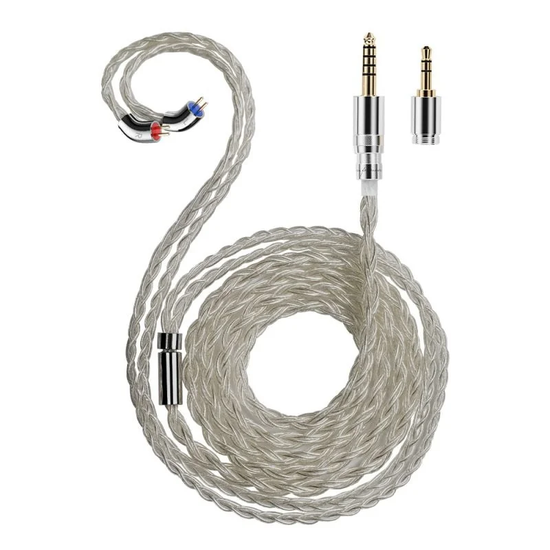 FiiO LS-RC 2026 สายอัปเกรดหูฟัง 6N OCC ถัก 8 แกน รวม 144 เส้นย่อย หุ้มฉนวน TPU หัวแจ็คถอดเปลี่ยนได้