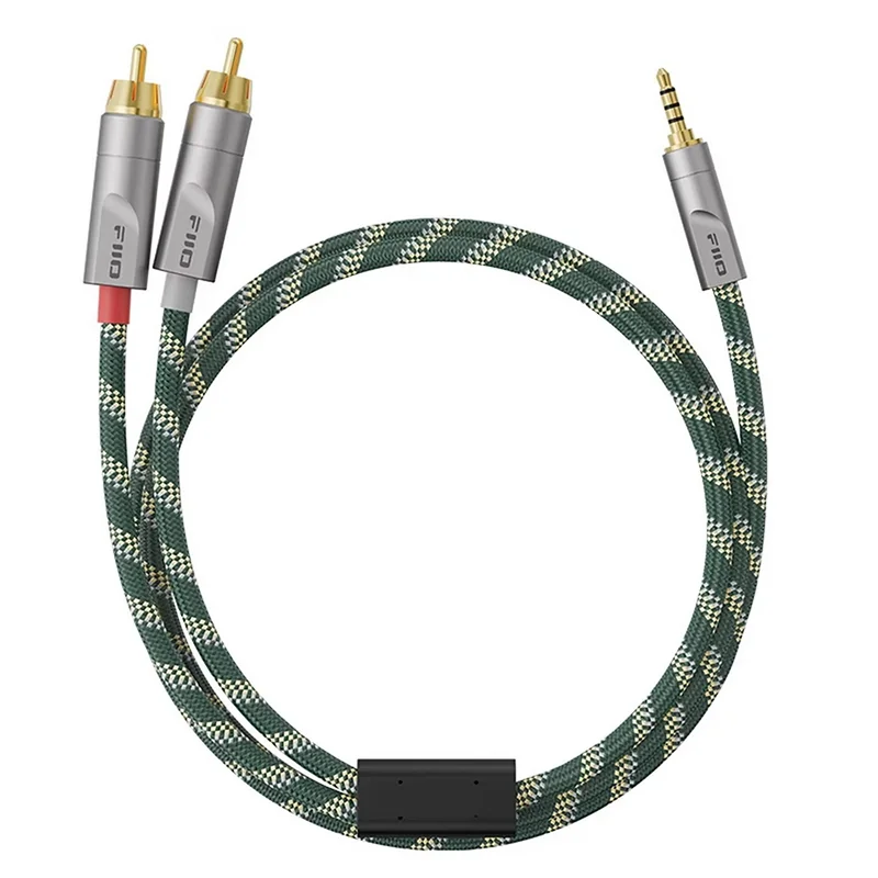 FiiO LINK-RCA3 สายสัญญาณเสียงอนาล็อก Hi-Fi แบบ 3.5มม. เป็น RCA ขาวแดง [100 CM.]