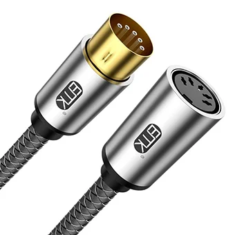 ERTK 5Pin MIDI 5แกน ตัวผู้-ตัวเมีย สายสัญญาณ MIDI คุณภาพสูง สำหรับเชื่อมต่อ คีย์บอร์ด เปียโนไฟฟ้า [3 M.]